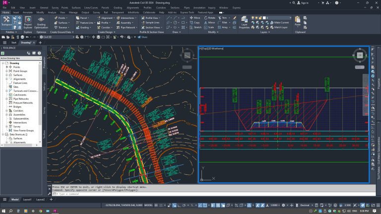پکیــــج جامـــع آمـــوزش ترسیم، طراحی و محاسبه قوس سرپانتین با Civil 3D