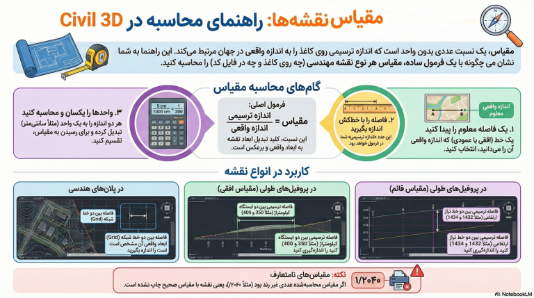 پکیج جامع آموزش بازسازی پروفیل‌های طولی اکسپلود شده در نرم‌افزار Civil 3D