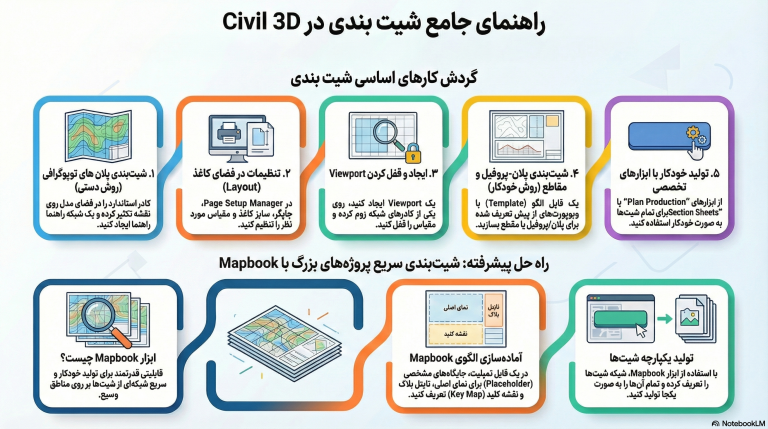 پکیــج جامــع آمــوزش شیت بندی در Civil 3D