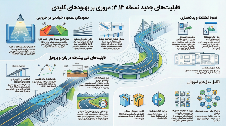 استایل‌های تخصصی Civil 3D آبادراه (ورژن ۳)